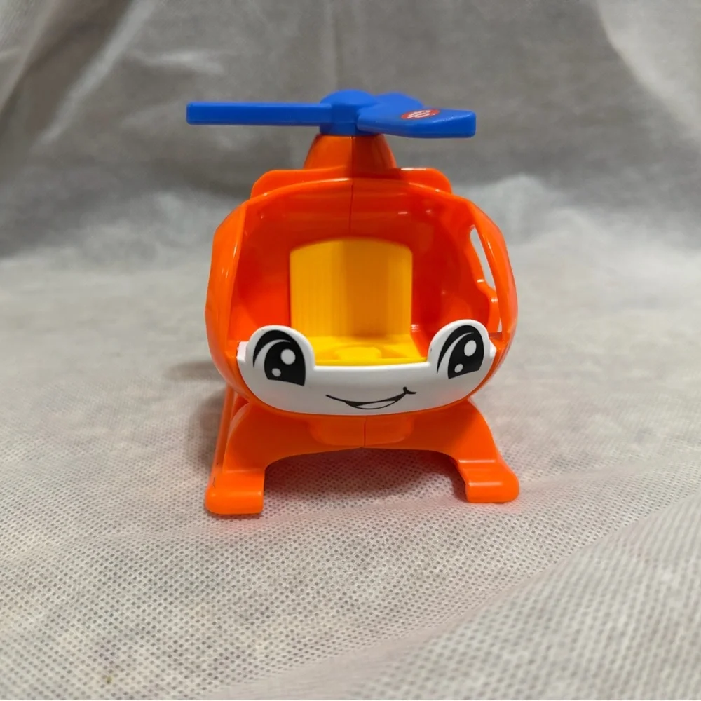 Fisher price Orange Helicopter Toy with Smiling‎ Face toddler toys